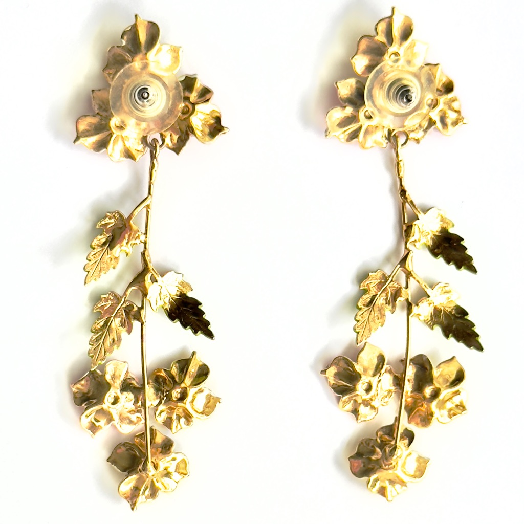Jennifer Behr Multicolor Statement Floral Earrings 3.5” — image 2 of 4